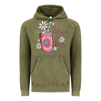 Vintage Olive lucky girl drink Vintage Hoodie - MaliasSmallBusiness