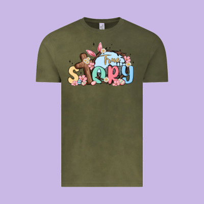 True Story Easter Vintage Tee Designed By Maliassmallbusiness