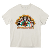Cream happy thanksgiving rainbow Heavy Core Tee - BarkalooDesign