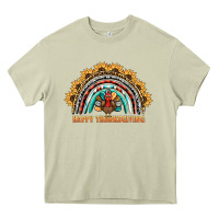 Mossy happy thanksgiving rainbow Heavy Core Tee - BarkalooDesign