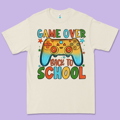 Game Over Back To School Premium Tee Designed By Jahusdesignshop