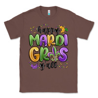Chestnut happy mardi gras y'all Classic Tee - MaliasSmallBusiness