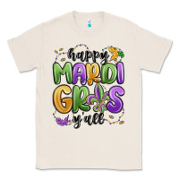 Natural happy mardi gras y'all Classic Tee - MaliasSmallBusiness