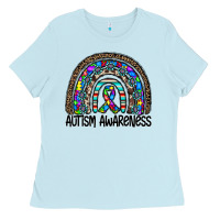 Baby Blue autism awareness Ladies Tee - CowhideDigitalArt
