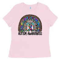 Bubblegum Pink autism awareness Ladies Tee - CowhideDigitalArt