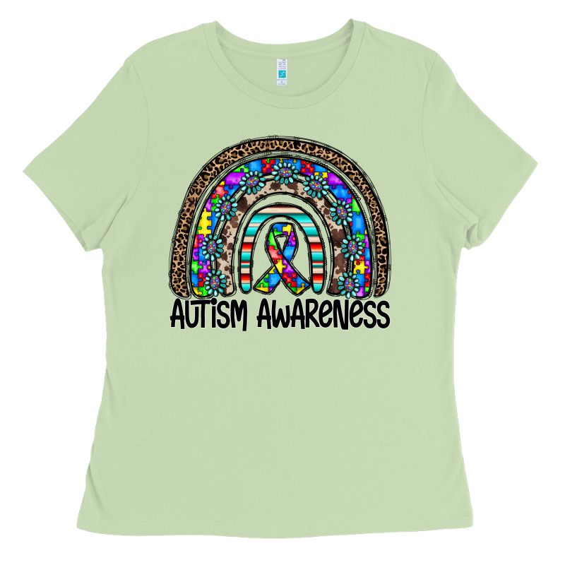 Autism Awareness Ladies Tee by CowhideDigitalArt | Teevron