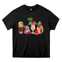 Black summer coffee cups Heavy Core Tee - AdoDesignShop