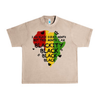 French Oak black black blackity Urban Heavy Tee - MaliasSmallBusiness