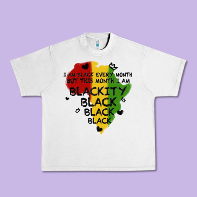 Black Black Blackity Urban Heavy Tee Designed By Maliassmallbusiness