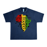 Navy black black blackity Urban Heavy Tee - MaliasSmallBusiness