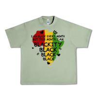 Oil Green black black blackity Urban Heavy Tee - MaliasSmallBusiness
