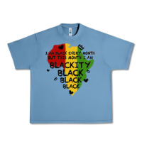 Pebble Blue black black blackity Urban Heavy Tee - MaliasSmallBusiness