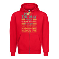 Red Math The Only Place Where People Buy 69 Watermelons Zipper Hoodie - Bettercallsaul
