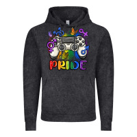 Vintage Black gaymer pride Vintage Hoodie - MaliasSmallBusiness