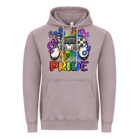 Vintage Zinc gaymer pride Vintage Hoodie - MaliasSmallBusiness