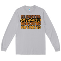 Moon Dust elevated melanated educated motivated Long Sleeve Tee - NancyCooperArtShop