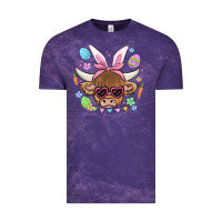 Cloud Purple easter cow Vintage Tee - MaliasSmallBusiness