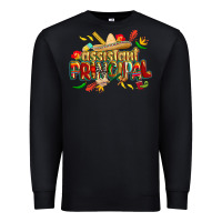 Black cinco de mayo assistant principal Premium Sweatshirt - CowGirlArtShop