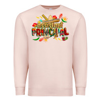 Pale Pink cinco de mayo assistant principal Premium Sweatshirt - CowGirlArtShop