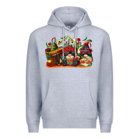 Heather Grey cinco de mayo gnomes Premium Hoodie - CowGirlArtShop