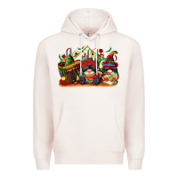 Pale Pink cinco de mayo gnomes Premium Hoodie - CowGirlArtShop