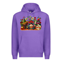 Purple cinco de mayo gnomes Premium Hoodie - CowGirlArtShop