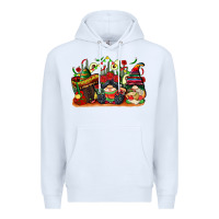White cinco de mayo gnomes Premium Hoodie - CowGirlArtShop