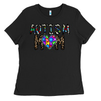 Black autism mom Ladies Tee - CowhideDigitalArt
