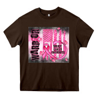 Chocolate Brown breast cancer Heavy Core Tee - JahusDesignShop