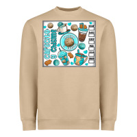 Mushroom cafecito y chisme Heavyweight Sweatshirt - MaliasSmallBusiness