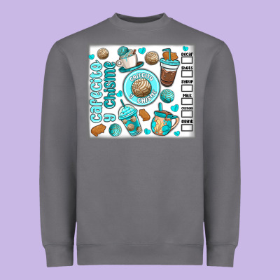 Cafecito Y Chisme Heavyweight Sweatshirt Designed By Maliassmallbusiness