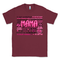 Burgundy mama its okay typography Classic Tee - JahusDesignShop