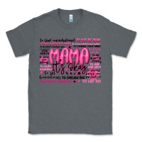 Charcoal Heather mama its okay typography Classic Tee - JahusDesignShop