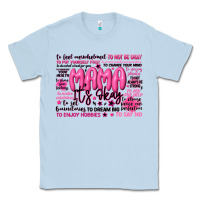 Dusty Blue mama its okay typography Classic Tee - JahusDesignShop
