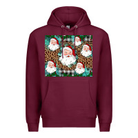 Burgundy santa Premium Hoodie - JahusDesignShop