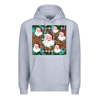 Heather Grey santa Premium Hoodie - JahusDesignShop
