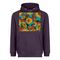 Plum rustic sunflowers Heavyweight Hoodie - TumblerDesignByShophia