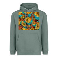 Sage rustic sunflowers Heavyweight Hoodie - TumblerDesignByShophia