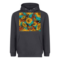 Smoke rustic sunflowers Heavyweight Hoodie - TumblerDesignByShophia