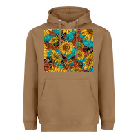 Toasted Coconut rustic sunflowers Heavyweight Hoodie - TumblerDesignByShophia