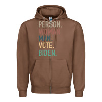Chestnut Person Woman Man Vote Biden Zipper Hoodie - Bettercallsaul