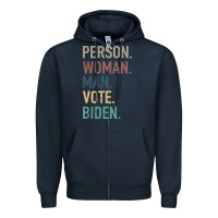 Navy Person Woman Man Vote Biden Zipper Hoodie - Bettercallsaul