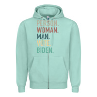Seafoam Person Woman Man Vote Biden Zipper Hoodie - Bettercallsaul