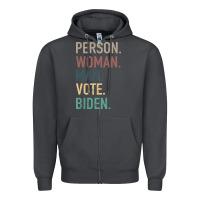 Person Woman Man Vote Biden Zipper Hoodie | Teevron