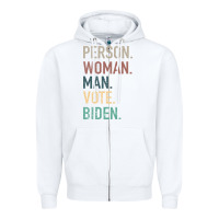 White Person Woman Man Vote Biden Zipper Hoodie - Bettercallsaul