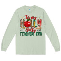 Matcha in my holly jolly teacher era Long Sleeve Tee - MaliasSmallBusiness
