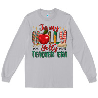 Moon Dust in my holly jolly teacher era Long Sleeve Tee - MaliasSmallBusiness