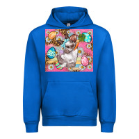Cobalt Easter Bunny And Egg With Leopard Pattern Tumbler Urban Hoodie - BundleAndBundleShop
