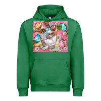 Emerald Easter Bunny And Egg With Leopard Pattern Tumbler Urban Hoodie - BundleAndBundleShop