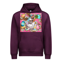 Mauve Wine Easter Bunny And Egg With Leopard Pattern Tumbler Urban Hoodie - BundleAndBundleShop